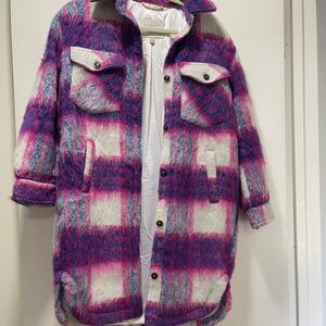 Long Plaid Shacket